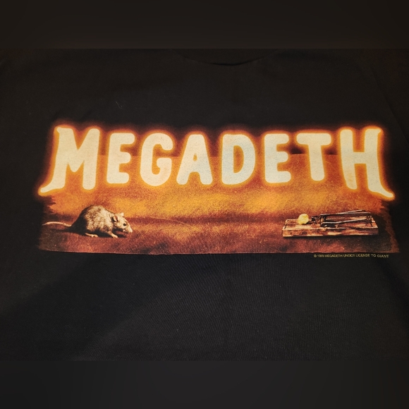 MEGADETH - "RISK" TOUR SHIRT - MENS SIZE XL - Picture 1 of 9